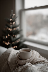 minimalist atmosphere of christmas celebration in u