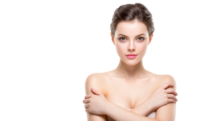 Celebrating natural beauty, a portrait of feminine strength and body positivity