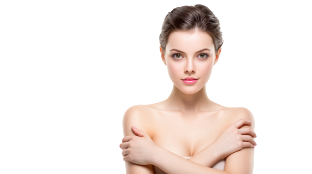 Celebrating natural beauty, a portrait of feminine strength and body positivity