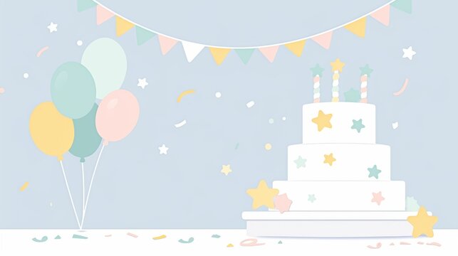 Digital art invite for whimsical astrology celebration with stars