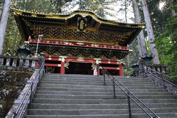 Fototapeta premium nitenmon gate in a religious complex in nikko in japan