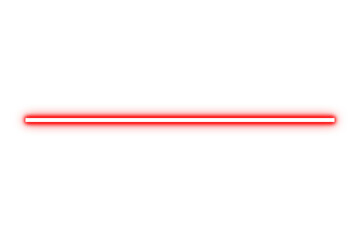 Glowing neon red horizontal line for dividers, highlights, or UI elements