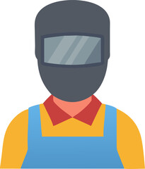 welder vector icon on white or transparent background. plumbing tools. Editable and Printable sticker.