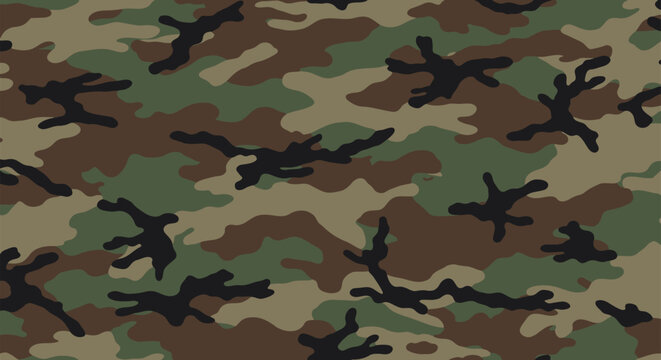 Seamless M81 Woodland Military Camouflage Pattern
Classic US Army Woodland Camo Texture
Four-Color Forest Camouflage Background
Tactical M81 BDU Camouflage Print Vector