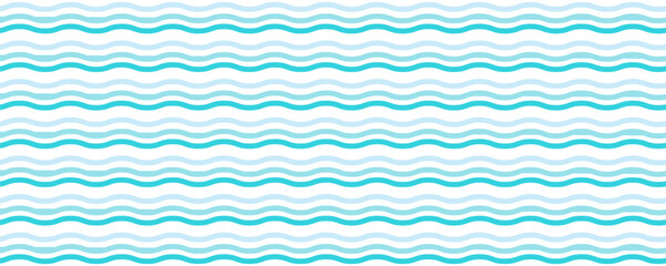 seamless water wave line pattern and background vector illustration. vector illustration. eps10
