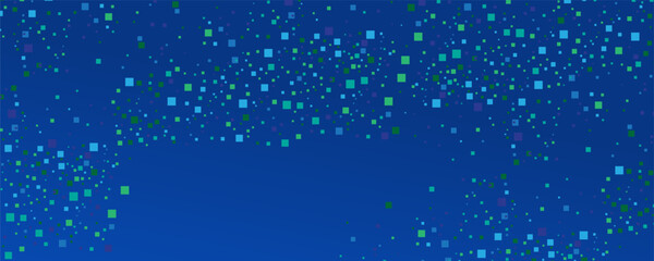 Blue Tech Finance Fintech Background Abstract Pixel Pattern. Abstract Business Tech Science Vector Backdrop. eps10