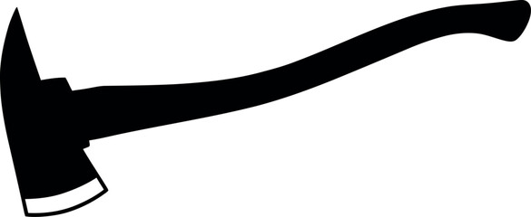 Firefighter axe silhouette
