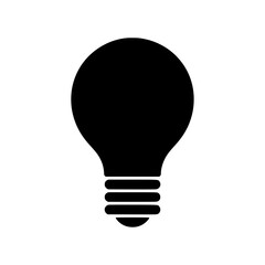 Obraz premium Light bulb silhouette