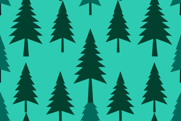Obraz premium seamless pattern with christmas trees