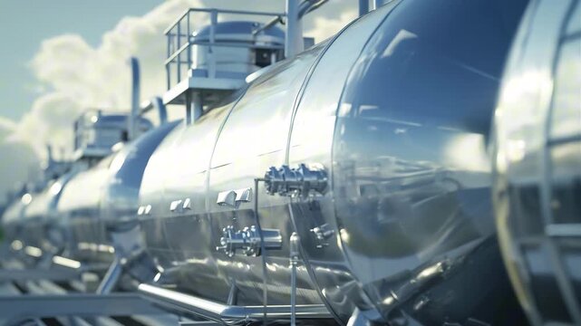 Close-up carbon capture and storage facilities	