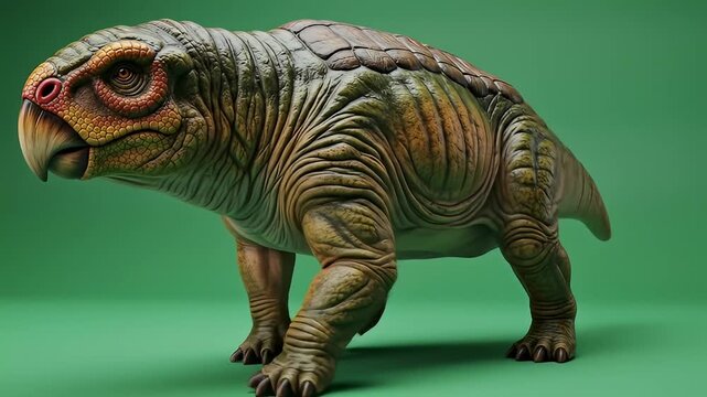 Ancient Beaked Reptile Walking Dinosaur Era Creature