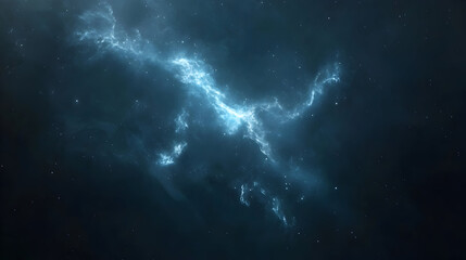 Fototapeta premium Lightning flashes across a dark cloudy sky creating a dramatic natural spectacle.