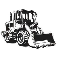 Naklejka premium Set Tractors, Farm and Buildings Machines Stock Vector - Illustration of development