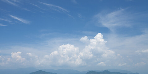 Abstract Blue sky soft fluffy clouds bright beautiful cloudscape background wallpaper freedom calm beauty nature horizon blue-sky white light summer weather day heaven air climate spring clear scene