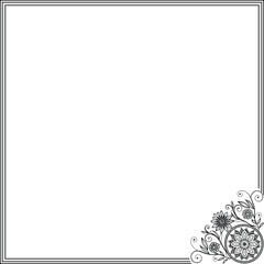 floral frame for your text