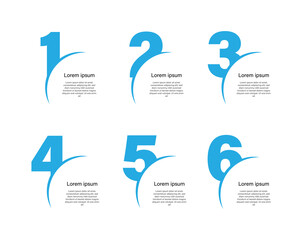 Design business infographic template. 6 step journey graphic information. 