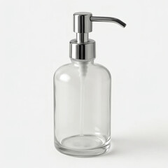 Obraz premium Glass Soap Dispenser with Chrome Pump