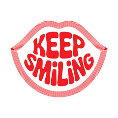 A vibrant red graphic woman t shirt design featuring the phrase 