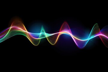 Abstract colorful wave pattern