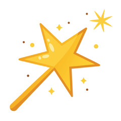 Charming hand drawn pencil sketch of a sparkling golden star perfect for creative projects