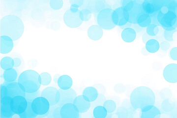 Sparkling bokeh light effects isolated on transparent background. Abstract blue bokeh festive frame. Glowing blur bokeh light PNG. Mockup, template. Shining soft circle light. Magic holiday elements