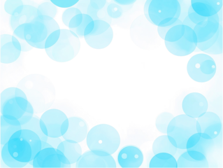 Sparkling bokeh light effects isolated on transparent background. Abstract blue bokeh festive frame. Glowing blur bokeh light PNG. Mockup, template. Shining soft circle light. Magic holiday elements