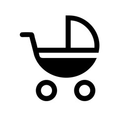 Baby stroller icon vector illustration
