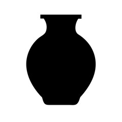 Classic pottery silhouette icon vector illustration