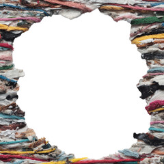 Exploring transparent textures in torn paper art creative studio artwork minimalist close-up visual concept