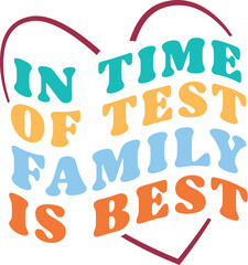 Family SVG, Family Quote, T Shirt Design SVG, Family Retro Sublimation
