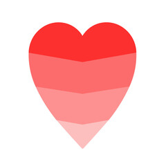 Red heart graphic love symbol valentine's day design