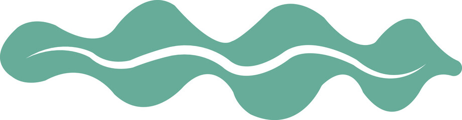 Kelp clip art design on plain white transparent isolated background for sign, decal, card, shirt, hoodie, sweatshirt, apparel, tag, mug, icon, poster or badge