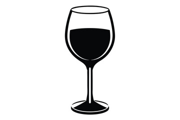 wine glass vector icon