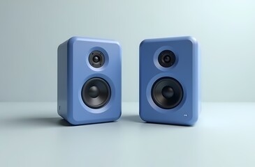 Obraz premium speakers isolated on white background