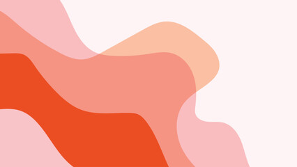 Abstract Wavy Organic Shapes Background - Colorful Pastel Border Design