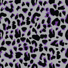 Black and purple leopard skin pattern for background   Premium vector design © SAJIB