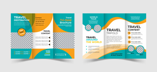 Modern Creative and Professional tri fold brochure vector design