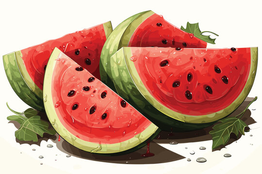 fruits and vegetables vector and illustration 