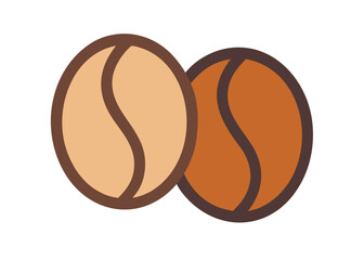 Coffee bean icon vector illustration. Grain on isolated background. Seed sign concept.