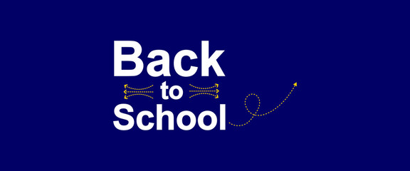 Back to School Typography Banner – Creative Vector Illustration