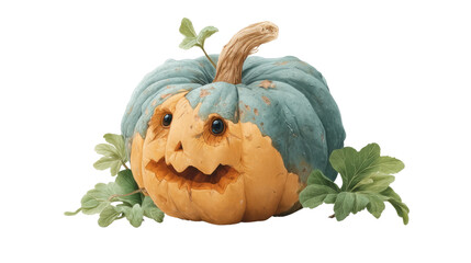 Transparent halloween pumpkin display outdoor setting seasonal decor vibrant colors festive spirit