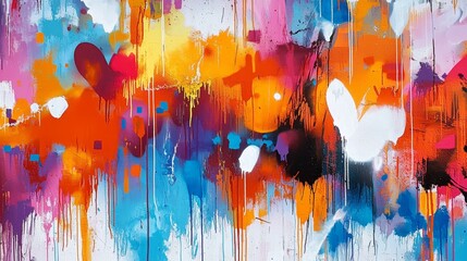 Vibrant seamless patterns highlighting the essence of urban street art.