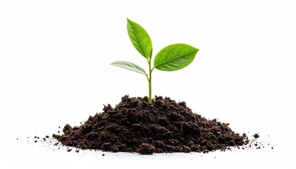 Young sprout emerging from soil (1)