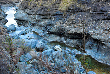 Val Gargassa: the canyon in Beigua Park, Genoa, Italy