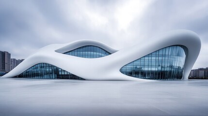 Modern architectural building