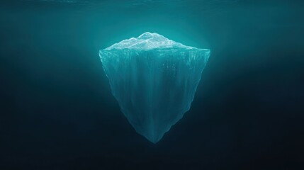 Iceberg underwater