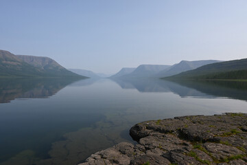Lake Yt-Kyuyol on the Putorana Plateau.