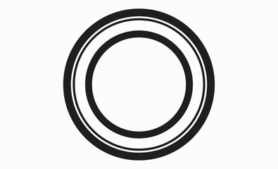 Gasket ring silhouette, mechanical seal vector, industrial part icon, gasket vector silhouette illustration 