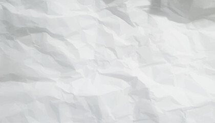 Sheet of paper white Empty cleaned crumpled as a background texture of a surface. Paper pattern texture of white crumpled. Texture of old light paper with kinks. 