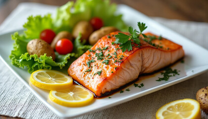 Pan-Seared Salmon Fillet: A Healthy and Delicious Western Meal